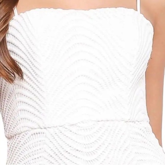 Bardot Spiral Lace Spaghetti Strap Mini Dress - Picture 4 of 14